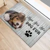 Dywany Chihuahua Nasz pies nie jest dwukrotnym dekoracją do portierów 3D Druk chłonny bez poślizgu flanelowy dywan do sypialni łazienki