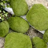 Decorative Flowers & Wreaths No Watering Irregular Shape Artificial Moss Covered Stone Home DecorDecorative