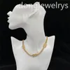 Diseñadores de moda Collar de cadena de oro Dongjewelrys Luxury Bling Joyas de boda Vintage Regalo de Navidad Collares de caída de acero inoxidable