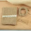 20PCS Burlap Bags Natural Jute Sack Favor Bag baby Shower rustic Weddings Receptions favors and gifts 220427