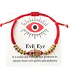 Slim Patches Wholesale Hand Strap Red Eve Eye Hands Red String Braided Rope Handmade Bracelet Jewelry For Women