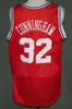 Sjzl98 Mens Billy Cunningham #32 ABA Retro All Star Basketball Jersey Custom any Number and name Jerseys stitched embroidery