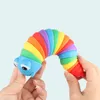 NUOVO Toy Slug Party articolato flessibile 3D Slug Giunti arricciati Alleviare lo stress Anti-ansia Giocattoli sensoriali per bambini Aldult Consegna veloce !!! 3226938
