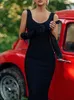 Vestido de bandagem vestido de aniversário de verão para mulheres elegantes sexy de alta qualidade preto vermelho branco traseiro de festa de festa 220509