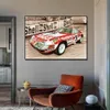 Le Mans Car 포스터 인쇄 예술의 24 시간 캔버스 그림 노드 홈 장식을위한 북유럽 벽 예술 사진 프레임리스