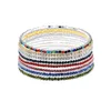 1 pz Crystal Tennis 2mm Bracciale 14k Gold Bling Iced Out Cubic Zirconia Bracciali Bangle Per Donna Uomo Catena a maglia Gioielli da sposa Regalo Hip Hop