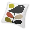 Kudde dekorativ kudde Orla Kiely Multi Stem and Bird Cushion Cover Scandinavian Flower Flower Fall för vardagsrumssoffa Pillowc317w