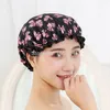 Belle Épaisse Femmes Bonnets De Douche Coloré Double Couche Bain Douche Couverture De Cheveux Adultes Étanche 100 pcs Rapide DHL 200923