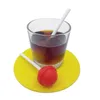 Creatieve lollyop vorm siliconen zoete thee infuser candy lolly lolly lolly blad mok zeefbeker voor thee koffie drinkware