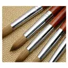 Nails Brush Red Wood Handle Superior Quality Classical Design Kolinsky Acrylic Nail Brushes Art With Different Sizes