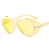 Óculos de sol femininos fashion óculos oversized preto amarelo piloto óculos de sol para mulheres e homens óculos de praia UV400