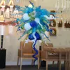 Nordic Lamp Blown Glass Pendant Modern Creative Led Chandelier Lighting for Living Room Restaurant Fixtures 20 by 26 Inches