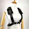 TRODEAM Men039s Leather Chest Harness Bondage Belt Gay Punk Male Belt Straps Half Body Chest Shoulder Belts Fetish Bdsm Suspend6005239