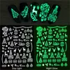 Luminous Christmas Nail Art Stickers 3D Self Adhesive Winter Manicure Tips Beauty Nails Decors