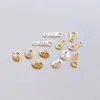 14k 18k Gold Plated Sterling Silver Lettering Tag Jewelry Connector Ending 8-Word Buckle Piece DIY Accessories