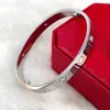 Personalised gold bangle diamond bracelets designer for women love charm screw bracelet silver titanium steel armband luxury jewelry Valentine's Day gift