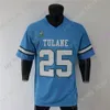 Football Jerseys Tulane Green Wave Football Jersey Ncaa College Matt Forte Size S-3xl All Ed Youth Men Baby Blue
