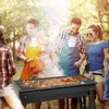 Składanie grilla Grill Grill BBQ Pieczenie Wytrzymałe składanie zestawów narzędzi do gotowania na zewnątrz kemping