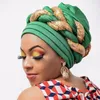 Turbans för kvinnor veckade mössa headwrap afrikansk hatt arabisk wrap muslim halsduk hijabs hår aso oke auto gele readymade att bära 220621440691