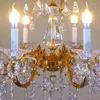Lampes suspendues Lustre de luxe Éclairage Crystal Light pour El Project Restaurant Lustres Luminaria Lampe Antique ReproductionPendentif