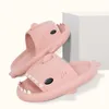 Platform Cute Shark Slippers Women Men Indoor Bathroom Slides Couples Summer Shoes Soft EVA Female Male Beach Flip Flops 220607