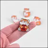 Pins Brooches Jewelry Cartoon Alloy Little Cute Tiger Brooch Unisex Cowboy Clothes Animals Lapel Pins Enamel Buckle Cor Badges Ba Dhaoh