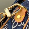 Denim Canvas Messenger Bag Cross Body Bags Dames Handtassen Portemonnee Mode Jacquard Top Handgreep Tote Detable Shoulder Band Multi Pochette