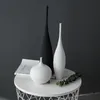 Jingdezhen Modern Minimalist Handmade Art Zen Vase Ceramic Ornamentsリビングルームモデルホームデコレーション220628
