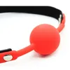 Adult games Restraints Solid Silicone Red Mouth Ball Gag With Lock sexy Products Toys For Couples Fetish Erotic Role Play Games