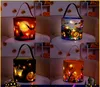 Nouveaux paniers d'Halloween sacs de citrouille rougeoyants sacs de bonbons pour enfants sacs de festival de fantômes accessoires décoratifs 2023 livraison rapide B0801