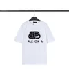 Designer masculino Tee Europeu e American Moda Classic Classic Simples Design de alfabetismo