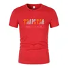 T-shirt da uomo Trapstar London manica corta abbigliamento sportivo 16 colori cotone nero caldo abbigliamento da jogging all'aperto