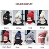 Bérets hiver chapeau écharpe ensemble pour dames filles mode coton chaud pompons + 8 couleurs femmes mignonnes