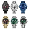 Nibosi Mens يشاهد أفضل العلامة التجارية الفاخرة للماء الكوارتز Wristwatch Watch Militar