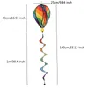 Dekorativa föremål Figurer Rainbow Stripe Windsock Air Balloon Wind Spinner Outdoor Garden Yard Dekor