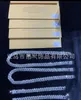 Collier chaîne à griffes Moissanite de 14MM de largeur, diamant en argent Sterling 925 véritable or blanc 14K, 16 à 24 pouces, Chocker glacé 3091
