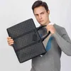 Men's Portable Briefcase Lattice Single Shoulder Messenger Bag Business Computer Bag Fashion Men's laptop Bag 220718