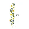 Couronnes De Fleurs Décoratives 120cm Soie Artificielle Cosmos Vigne Fleur De Mariage Rotin Plantes Suspendues Feuilles Guirlande Romantique Mur Jardin Déco