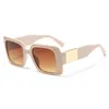 Vintage solglasögon för kvinnor designer män retro stor ram mode solglasögon UV skydd eyewear