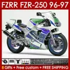 Corpo OEM para Yamaha FZR250RR FZR250-R FZR-250R FZR250R 96-97 Trabalho 144NO.106 FZR-250 FZR250 R RR 1996 1997 FZRR FZR 250r 250rr FZR 250 Rrr 96 97 FakeK