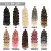 Ocean Wave Crochet Braid Hair Hawaii Curl Style Natural Synthetic Flätförlängningar Pink 613 Expo City 220610