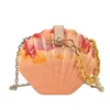 Evening Bags Acrylic Shell Bag Summer 2022 Small Fragrance Girl Chain Messenger Box Women Mini Shoulder BagEvening