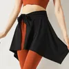 Women Hip Warpped One Chip Bandage Skirt Dance Yoga Fitness Wild Outer Anti-Exposure Loose Short Skirt Clothes
