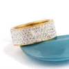 Mode Luxus Paar Ring Fünf Reihen Voller Zirkonia Finger Ringe Für Frauen Männer Titan Ring Schmuck Geschenke