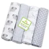 4pclot 100% хлопковое фланель мягкого рожденного одеяла, рожденная Mulin Diapers Baby Wrap 220620