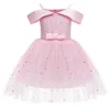 2022 One Shoulder Princess Dress Kids Clothes For Girl Evening Wedding Party Gown Costume Children Clothing 3-10 Years Vestido