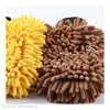 Thickened chenille car wash gloves coral velvets foam gloves long velvet single-sided double-sided