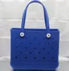 Waterproof Woman Eva Bogg Bag Tote Large Shopping Basket Bags Storage Washable Beach Silicone Bog Bag Purse Eco Jelly Candy Lady H206A