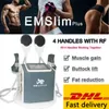 Bärbar RF -bantningsmaskin Emslim Neo 4 Handle Electric Muscle Stimulation Enhancement Massager Hip Lifter Emszero Machine