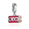 925 Sterling Silver Dangle Charm New Cenout Apple Cherry Coffee Chocolate Wine Glass Contas Fit Fit Pandora Charms Bracelet Acessórios de jóias DIY